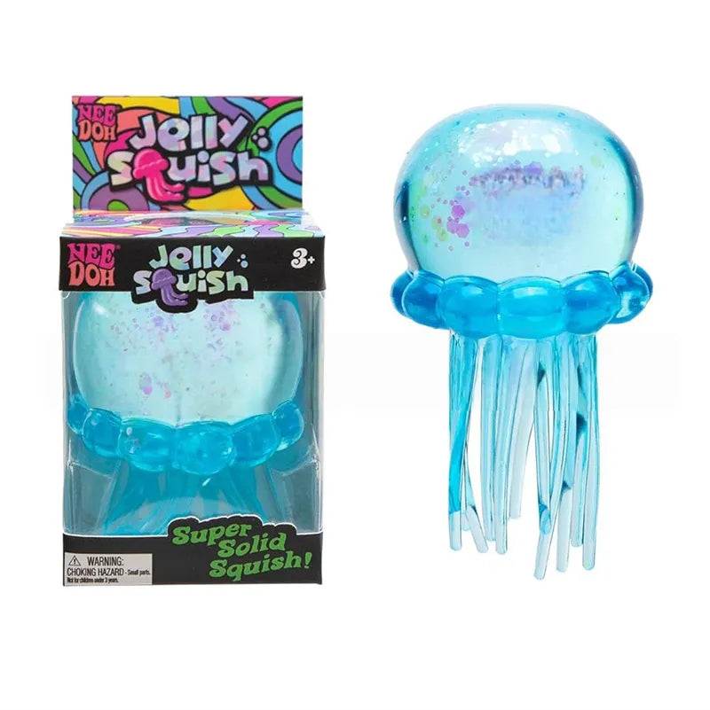 New Needoh Nice Cube Jellyfish Swinging Tentacles Sensory Toy