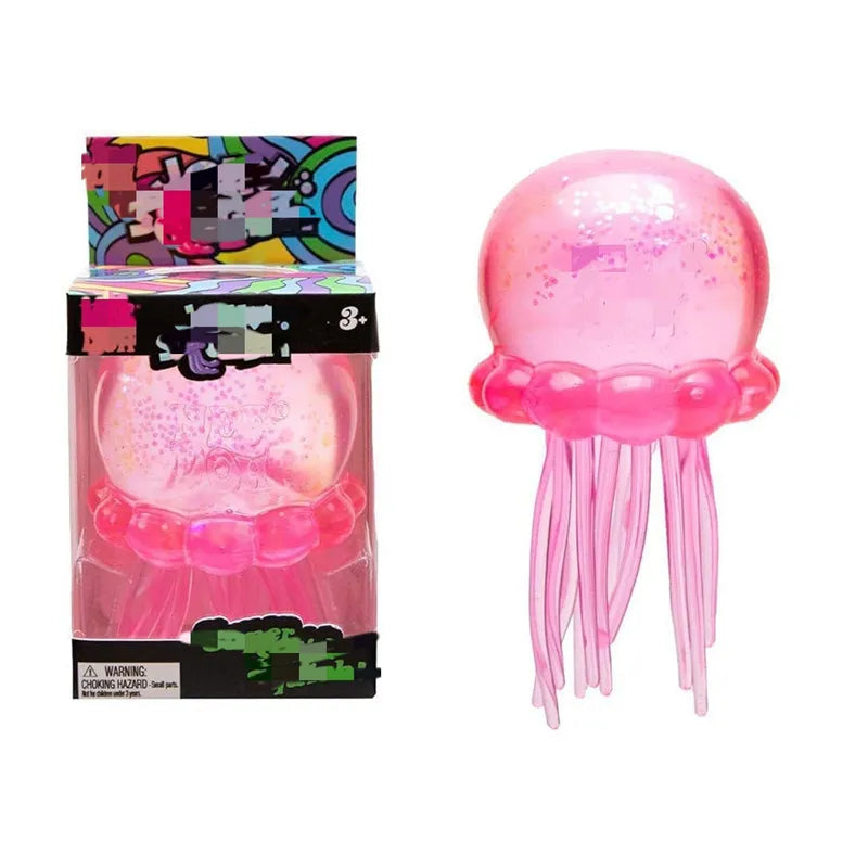 New Needoh Nice Cube Jellyfish Swinging Tentacles Sensory Toy