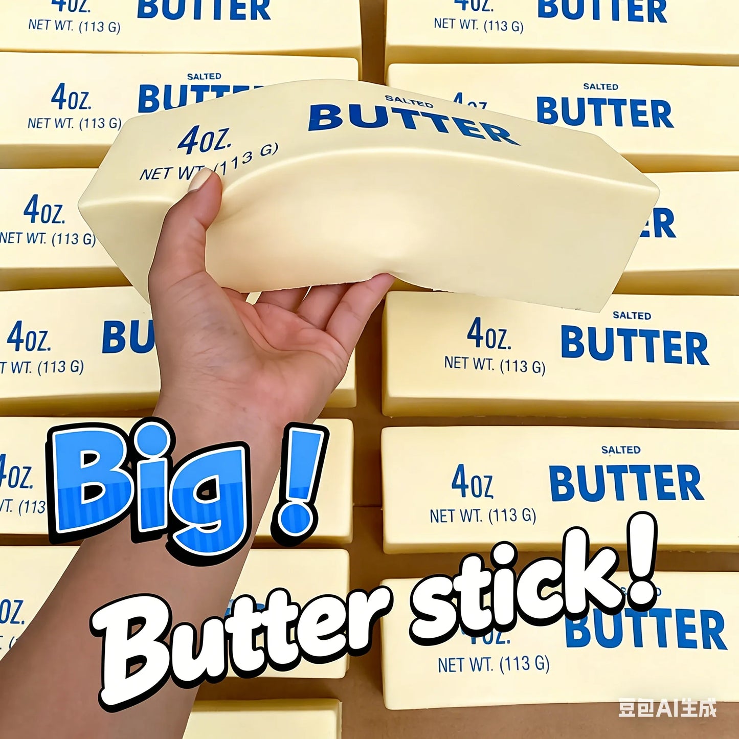Large Slow Rising Butter Squishy, 24 CM