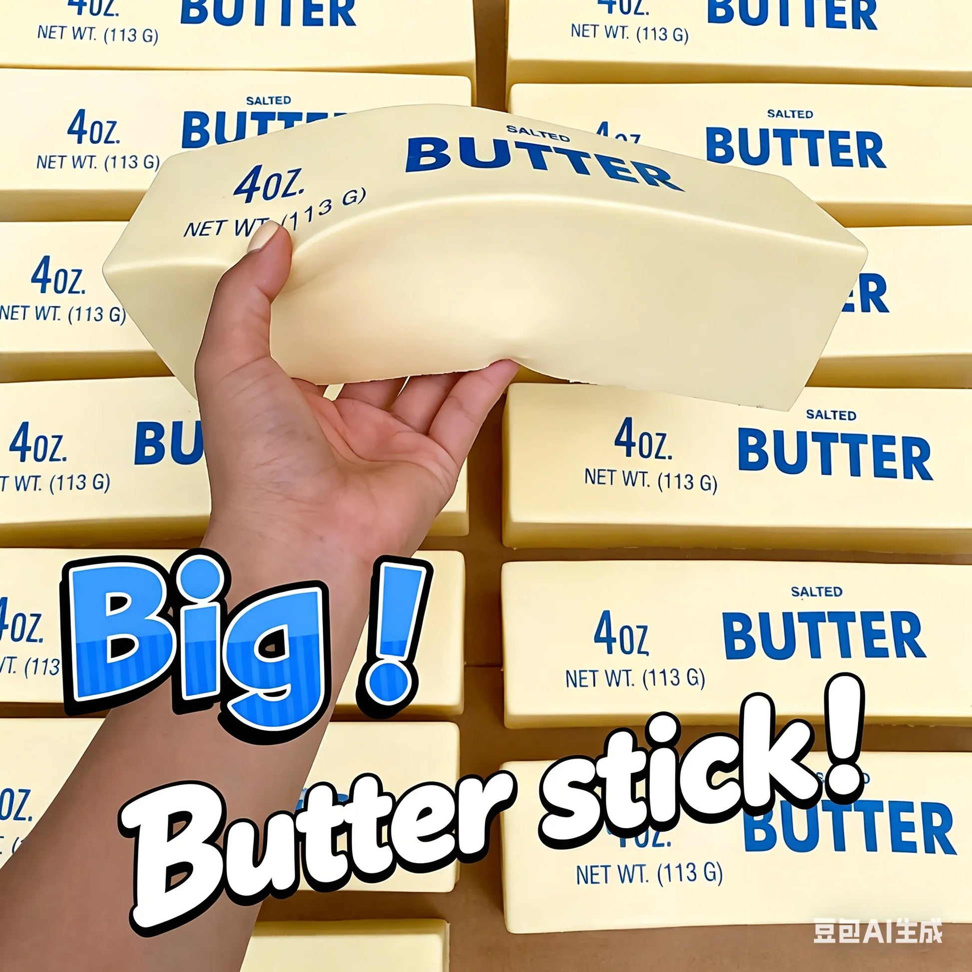Large Slow Rising Butter Squishy, 24 CM