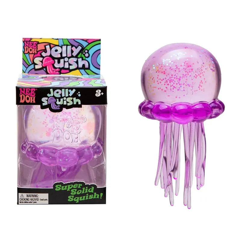 New Needoh Nice Cube Jellyfish Swinging Tentacles Sensory Toy