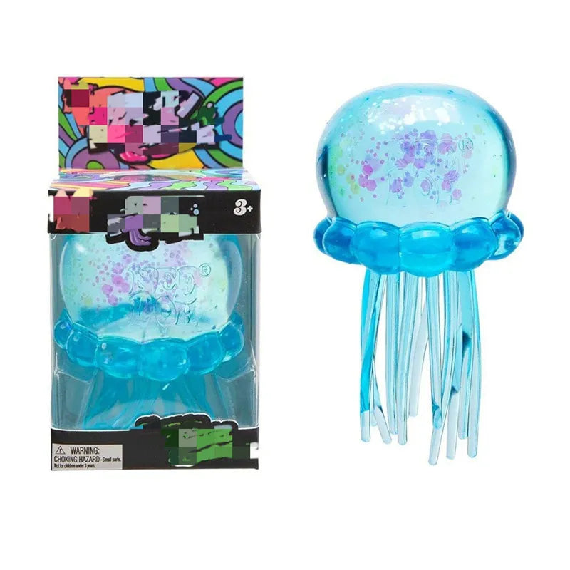 New Needoh Nice Cube Jellyfish Swinging Tentacles Sensory Toy