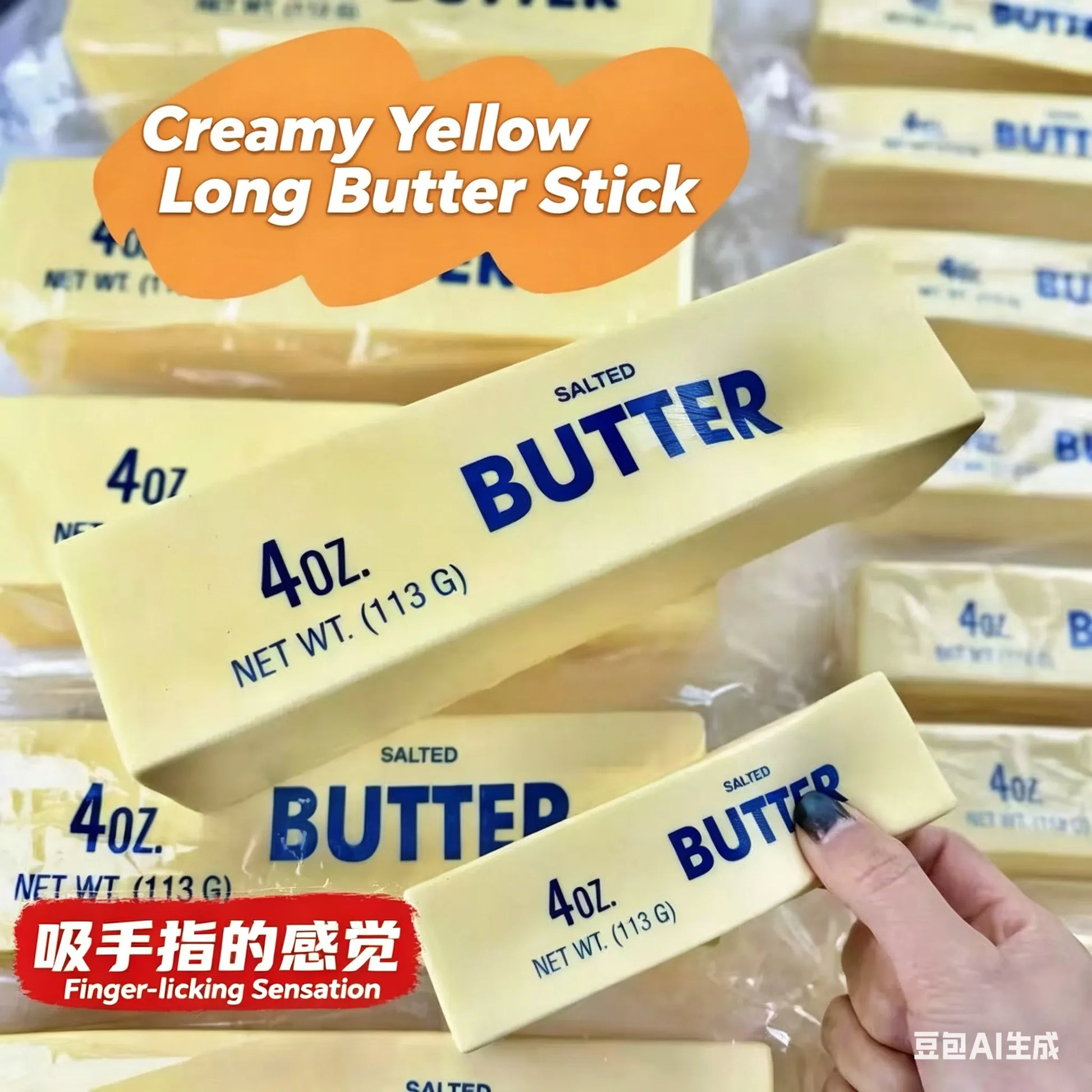 Large Slow Rising Butter Squishy, 24 CM
